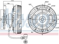 Cupla ventilator radiator 86055 NISSENS pentru Vw Dasher Vw Passat Bmw Seria 6 Mercedes-benz Actros