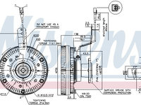 Cupla ventilator radiator 86079 NISSENS pentru Vw Beetle Vw Carocha Vw Coccinelle Vw Escarabajo Vw Fusca Vw Kaefer Vw Kever Vw Super Vw Golf Vw Rabbit Vw Eurovan Vw Kombi Vw Transporter Vw 411 412 Volvo S40 Skoda Yeti Man F Man Tga Man E