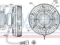 Cupla ventilator radiator 86089 NISSENS