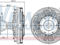 Cupla ventilator radiator 86107 NISSENS pentru Vw Beetle Vw Carocha Vw Coccinelle Vw Escarabajo Vw Fusca Vw Kaefer Vw Kever Vw Super Bmw Seria 7 Volvo 760 Vw Jetta Vw Vento Vw Bora Nissan Navara Nissan Pick Vw Passat