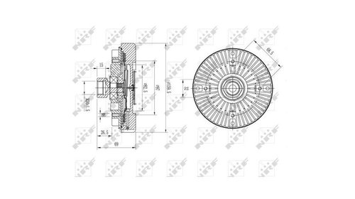 Cupla, ventilator radiator Land Rover RANGE ROVER Mk III (LM) 2002-2012 #2 058015N