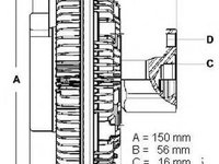 Cupla, ventilator radiator MITSUBISHI DELICA bus (P0_W, P1_W, P2_W), MITSUBISHI DELICA caroserie (P0_W, P1_W), MITSUBISHI L 300 platou / sasiu (P1_T )