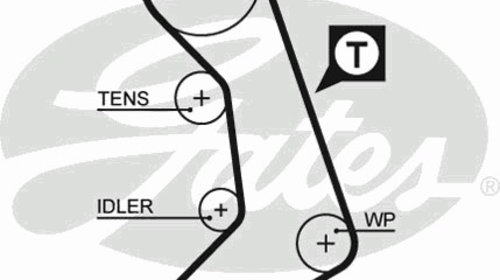 Curea de distributie 5398XS GATES pentru Vw L