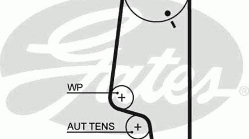 Curea de distributie 5428XS GATES pentru Vw G