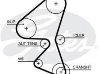 Curea de distributie (5657XS GAT) Citroen,DS,FORD,PEUGEOT