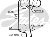 Curea de distributie AUDI A2 (8Z0) (2000 - 2005) GATES 5565XS piesa NOUA