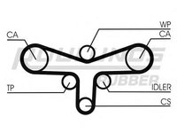 Curea de distributie AUDI A4 limuzina (8D2, B5), AUDI A8 limuzina (4D2, 4D8), VW PASSAT limuzina (3B2) - ROULUNDS RUBBER RR1116