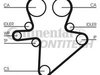 Curea de distributie CHRYSLER GRAND VOYAGER IV (RG, RS), JEEP LIBERTY (KJ), LDV MAXUS bus - CONTITECH CT1123