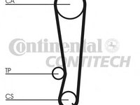 Curea de distributie DAIHATSU SPORTRAK (F300), DAIHATSU CHARADE Mk IV (G200, G202), DAIHATSU APPLAUSE (A101, A111) - CONTITECH CT788