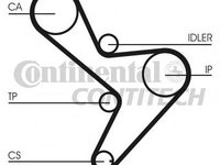 Curea de distributie FIAT DUCATO caroserie (230L), PEUGEOT BOXER bus (230P), FIAT DUCATO bus (230) - CONTITECH CT1034