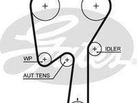 Curea de distributie FORD MONDEO IV Turnier BA7 GATES 5509XS