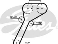 Curea de distributie FORD RANGER (ES, ET) (2005 - 2012) GATES 5651XS piesa NOUA