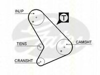 Curea de distributie FORD TRANSIT bus (T_ _), FORD TRANSIT bus (E_ _), FORD TRANSIT Van (T_ _) - TRISCAN 8645 5571xs