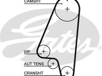 Curea de distributie (GAT5310XS GATES) BEDFORD,CHEVROLET,DAEWOO,FSO,OPEL,UZ-DAEWOO,VAUXHALL,ZAZ