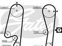 Curea de distributie (GAT5434XS GATES) CHEVROLET,DAEWOO,FSO,MITSUBISHI,UZ-DAEWOO