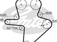 Curea de distributie (GAT5586XS GATES) CHRYSLER,JEEP,LDV,LTI