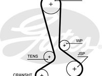 Curea de distributie (GAT5645XS GATES) CHEVROLET,CHRYSLER,DODGE,JEEP,LANCIA