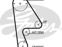 Curea de distributie HONDA ACCORD Mk VII hatchback (CH) (1999 - 2002) GATES 5410XS