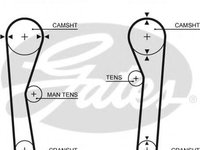 Curea de distributie HONDA CIVIC II hatchback (SS, SL) (1978 - 1983) GATES 5019