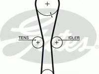 Curea de distributie HONDA CIVIC Mk IV hatchback (MA, MB), ROVER 400 hatchback (RT), HONDA CIVIC Mk V hatchback (EJ, EK) - GATES 5465XS