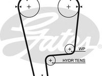 Curea de distributie HONDA PRELUDE Mk IV (BB), HONDA PRELUDE Mk V (BB), HONDA ACCORD Mk VII (CG, CK) - GATES T226