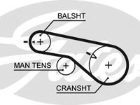 Curea de distributie KIA SORENTO I (JC) (2002 - 2016) GATES 5570XS