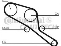 Curea de distributie LAND ROVER DEFENDER Station Wagon (LD), LAND ROVER 90/110 (DHMC) - CONTITECH CT550