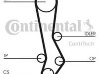 Curea de distributie LEXUS IS I (JCE1, GXE1) (1999 - 2005) CONTITECH CT876 piesa NOUA