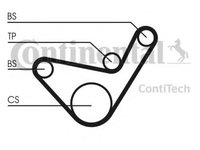 Curea de distributie MITSUBISHI L 200 (KB_T, KA_T) (2004 - 2020) CONTITECH CT1107