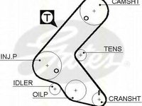 Curea de distributie OPEL ASTRA G hatchback (F48_, F08_), OPEL ASTRA G combi (F35_), OPEL ASTRA G limuzina (F69_) - TRISCAN 8645 5563xs