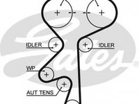 Curea de distributie OPEL ZAFIRA B A05 GATES 5499XS