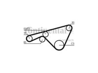 Curea de distributie Porsche 924 1975-1989 #2 110AHD18