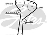 Curea de distributie RENAULT CAPTUR (2013 - 2020) GATES 5578XS