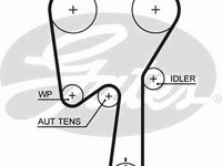 Curea de distributie RENAULT LAGUNA I I (B56_, 556_), RENAULT LAGUNA I Estate (K56_), VOLVO S40 I limuzina (VS) - GATES 5509XS