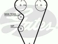 Curea de distributie ROVER 400 Tourer (XW), ROVER 200 (RF), LOTUS ELISE - GATES 5416XS