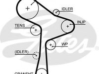 Curea de distributie SEAT ALHAMBRA (710, 711) (2010 - 2020) GATES 5678XS