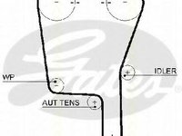 Curea de distributie SEAT CORDOBA limuzina (6K1, 6K2), VW POLO (6N1), SEAT IBIZA Mk II (6K1) - TRISCAN 8645 5490xs