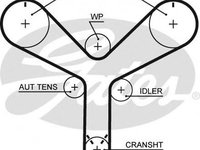 Curea de distributie TOYOTA PRADO (UZJ100), LEXUS GS limuzina (UZS161, JZS160), LEXUS LS limuzina (UCF20) - GATES T298