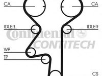 Curea de distributie VAUXHALL VECTRA (B), OPEL ASTRA G hatchback (F48_, F08_), OPEL ASTRA G combi (F35_) - CONTITECH CT975