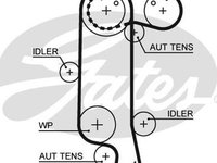 Curea de distributie VW GOLF IV Variant 1J5 GATES 5565XS