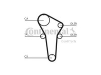 Curea distributie Mazda 323 C Mk V (BA) 1994-2000 #2 125HG220