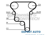 Curea distributie Opel Speedster (2000->)[E01] 90 529 809