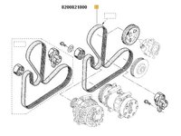 CUREA TRANSMISIE CANELATA DACIA LOGAN 1.6 16V