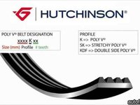 Curea transmisie cu caneluri FORD FOCUS C-MAX HUTCHINSON 1220 K 6