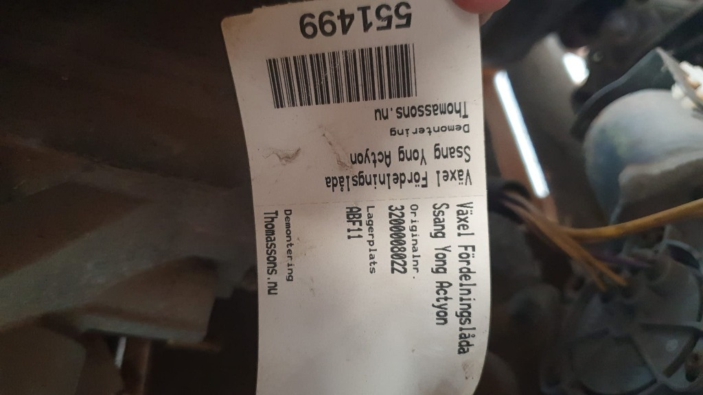 CUTIE transfer ssangyong actyon 2.5 auto
