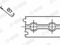 Cuzinet arbore MERCEDES-BENZ C-CLASS W202 GLYCO 553830SEMI