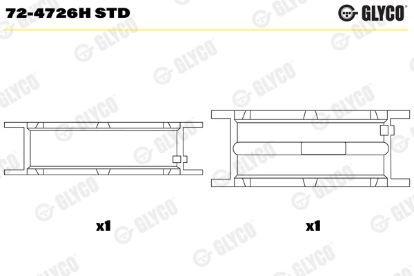 Cuzineti arbore cotit Glyco 72-4726H STD