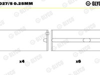 Cuzineti, arbore cotit GLYCO H027/5 0.25mm