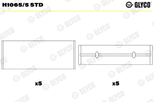 Cuzineti arbore cotit Glyco H1065/5 STD