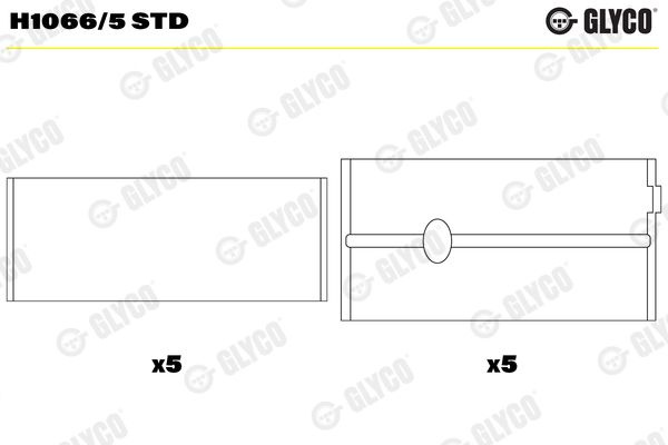 Cuzineti, arbore cotit GLYCO H1066/5 STD